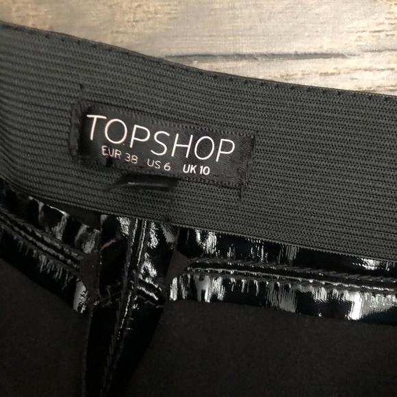 Topshop Shiny Patent Leather Vinyl Skinny Pants - Picture 3 of 7